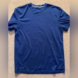 Blue Nike Dri-fit Collared Tshirt